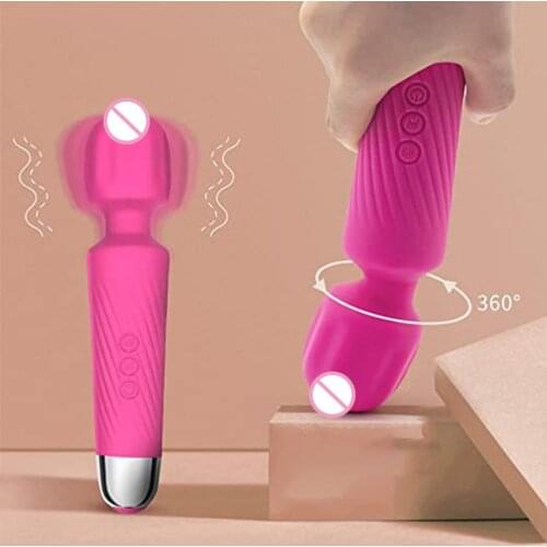 Powerful Av Vibrator Usb Charging Silicone Vibrator Sex Toys Quiet Electric Body Massager For Women Waterproof Adult Products