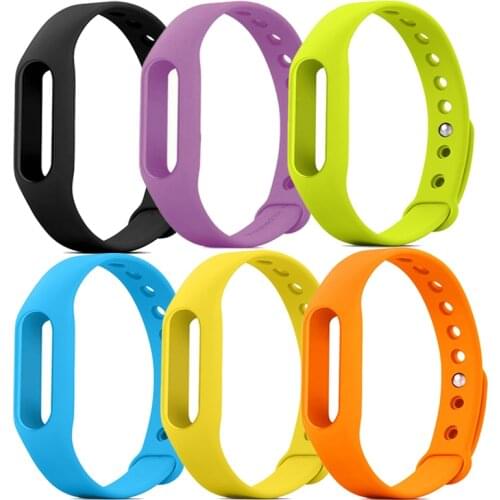 Silicone Strap For Xiaomi Mi Band 1 Smart Band Replacement Strap For Mi Band 1 Bracelet Belt Wearable Devices Smart Accessories