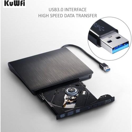 USB 3.0 Bluray Player DVD/BD-ROM CD/DVD RW Burner Writer Play 3D Movie Read Bluray Disc External DVD Drive Support MAC OS Window