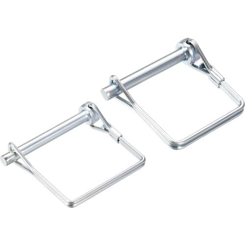 Uxcell 1-10Pcs Shaft Locking Pin 6mmx45mm 6mmx55mm Coupler Pin for Farm Trailers Lawn Garden Square Linch Pin with Ring
