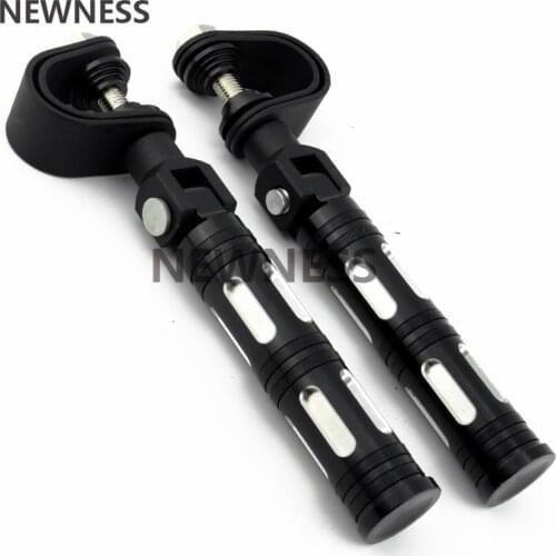 25mm-32mm Motorcycle Highway Footrest Mount Foot Pegs Clamp Engine Crash Bar Engine Guard For Harley Bobber Chopper Custom