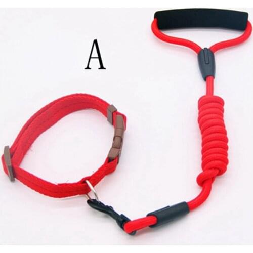 2pcs/lot Pet traction rope dog collar walking dog rope dog chain small dog adjustable anti strangulation collar