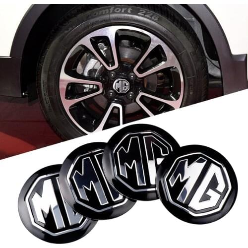 4pcs Car Styling 56mm Car Wheel Center Hub Cap Cover Sticker Rim Emblem For MG ZS GS 5 Gundam 350 Parts TF GT 6 Accessories