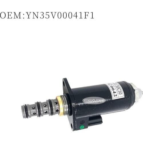 For SK200/250-6E SK130/200-8 engine walking linear solenoid valve lifter proportional solenoid valve YN35V00041F1 green dot