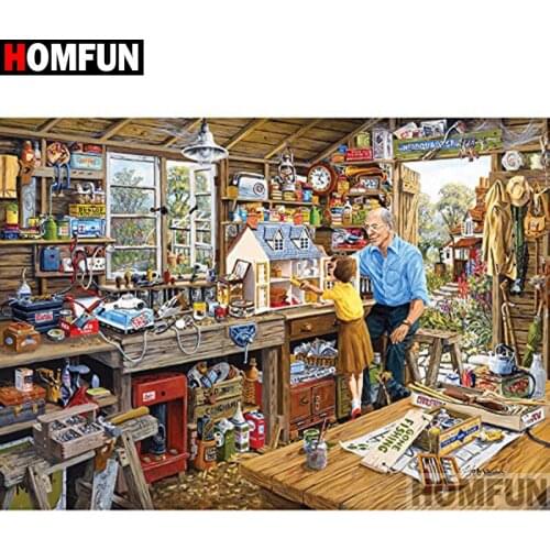 HOMFUN Full Square/Round Drill 5D DIY Diamond Painting "landscape" Embroidery Cross Stitch 5D Home A08188