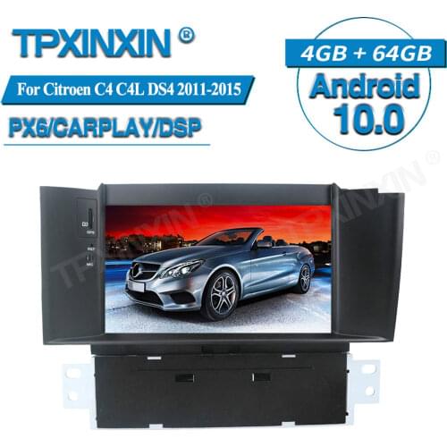 64G For Citroen C4 C4L DS4 2011-2015 Radio Car Multimedia Player GPS Navigation Audio Stereo Screen DVD Head Unit Tape Recorder