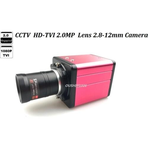CCTV HD TVI 2.0MP Full 1080P Zoom Lens 2.8-12mm OSD Menu Mini Box TVI HD 1080P Camera