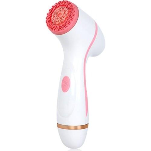 Silicone Cleanser Ultrasonic Face Brush Wireless Charging Soft Hair Beauty Instrument Pore Cleansing Artifact