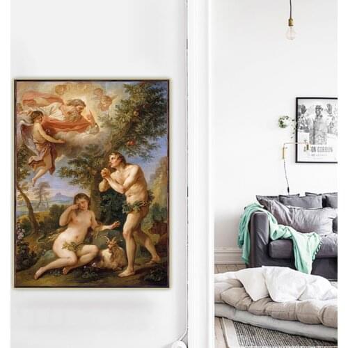 Citon Peter Paul Rubens《Rebuke of Adam and Eve》Canvas Oil Painting Artwork Poster Decorative Picture Wall Decor Home Decoration
