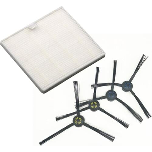 6 pcs/lot Vacuum Cleaner Side Brush HEPA Filter Filters for ilife V8S V80 X800 Robotic Vacuum Cleaner Parts Accessories