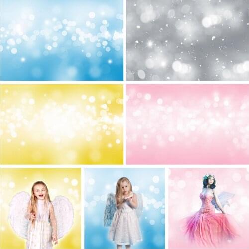 Mocsicka Glitter Bokeh Polka Dots Backdrops for Photography Baby Child Portrait Wedding Birthday Photo Background Photo Studio