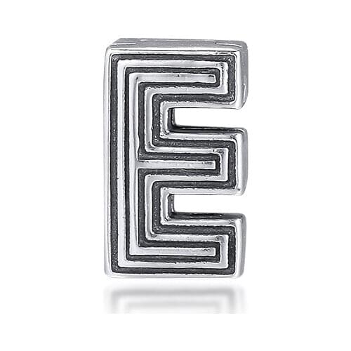 GPY Letter E Charms 925 Original Fit Reflexions Bracelet Sterling Silver Charm Beads for Jewelry Making Jewellery