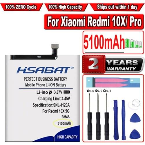 HSABAT Xiaomi Redmi 10X 4G Phone Batteries