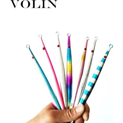 VOLIN Hot Selling Metal Lure Hard Bait Fast Fall Fishing Lure 60g 80g Saltwater Metal Fishing Lure Artificial Bait Cast Bait