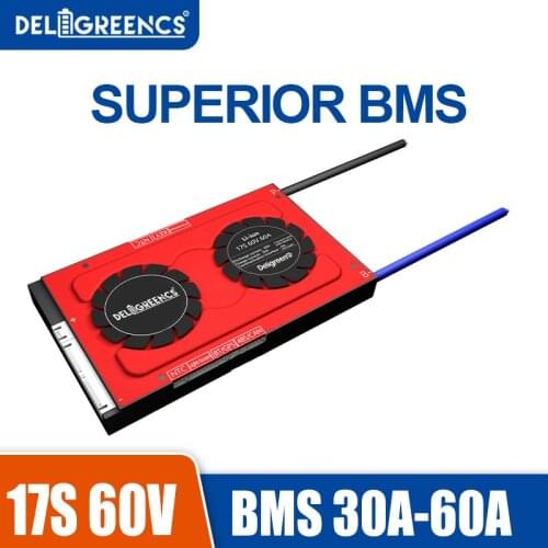 18650 BMS 17S 60V Lithium Polymer Battery 3.7V Protect Board With Balance Li ion BMS 30A 40A 50A 60A For Electric Scooter Ebike