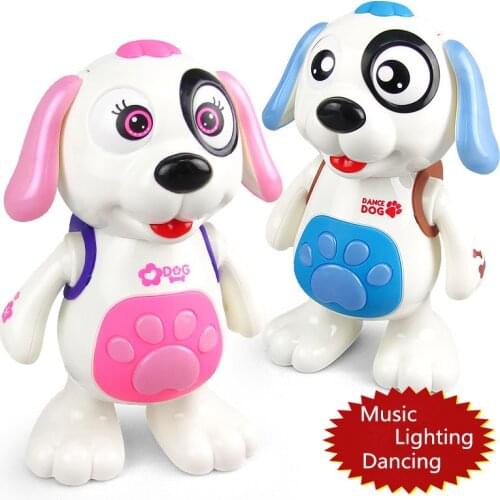 Cute Electronic Music Dancing Pet Dog Baby Toy Walking Doll Kids Gift