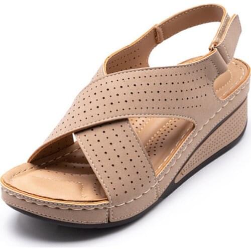 Shoes Women Platform Sandals 2021 Summer Womens Comfortable Wedges Shoes Ladies Sandalias Female Casual Footwear 36-41 WSH4074