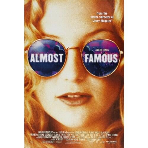 Almost Famous Movie LARGE Premium Wall Sticker Silk Poster Art Light Canvas Home Decoration