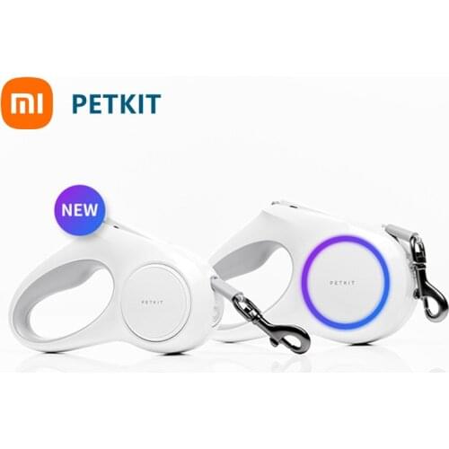 Xiaomi Petkit Go Shine max Pet Leash Dog Traction Rope Flexible Ring Shape 3m / 4.5m Outdoor with Rechargeable LED Night Light