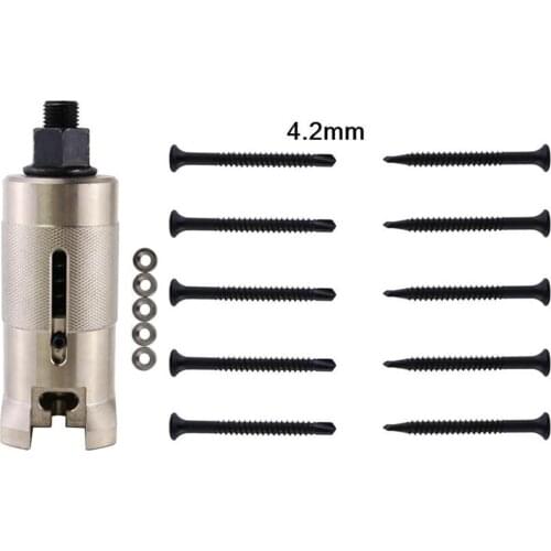 Lock Puller ,Professional Locksmith Cylinder Pick Tool with 10 Screws,5 Gaskets ,Strong Power Tool for Lock Cylinder Removal Kit