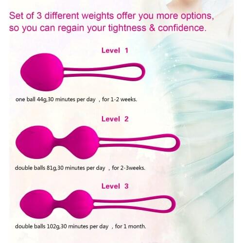 AILIGHTER Kegel balls Vibrator Vaginal balls Female Tighten Exercise Vaginal Trainer Muscle Shrink Sex Toys for Woman