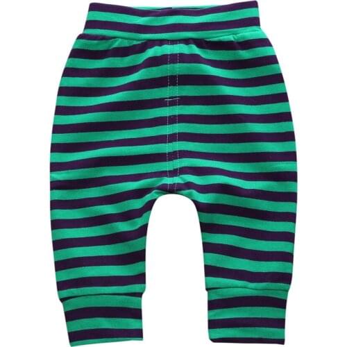 Infantil Toddler Baby Pants Cotton Infant Pants Cartoon Stripe Printing pattern Lovely PP Pants For Trousers 6M BB204-2