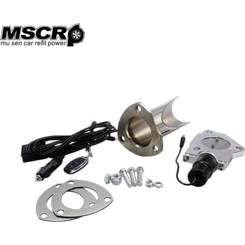 New2"/2.25"/2.5"/3" inch Electric Stainless Exhaust Cutout with Remote control With Be cut Pipe Exhaust Cut out Kit