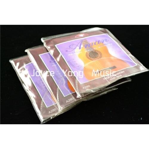 3 Sets of Aman A280 Clear Nylon Classical Guitar Strings 1st-6th 028-044 Hign Tension Strings Free Shipping Wholesales