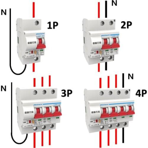 Tuya Zigbee3.0 Mini Smart Circuit Breaker 1-4P Remote Control Timing Delay IoT Automatic Air Switch Work With Alexa Google Home