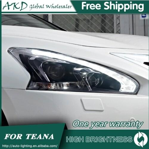 AKD Car Styling for Nissan Teana Headlights 2013-2017 New Altima LED Headlight DRL Bi Xenon Lens High Low Beam Parking Fog Lamp