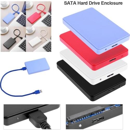 2.5in SATA to USB3.0 HDD Case 3TB 5Gbps HDD Hard Drive SSD External Enclosure Case for PC Mini USB 3.0 SATA Hard Disk Enclosure