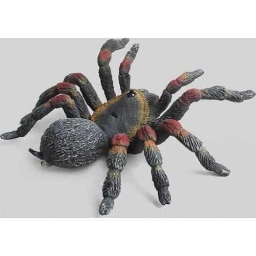 T84E Kids Toddlers Educational Plastic Spider Model, Realistic Spider Figurines for Home Desk Decoration and Party Favors