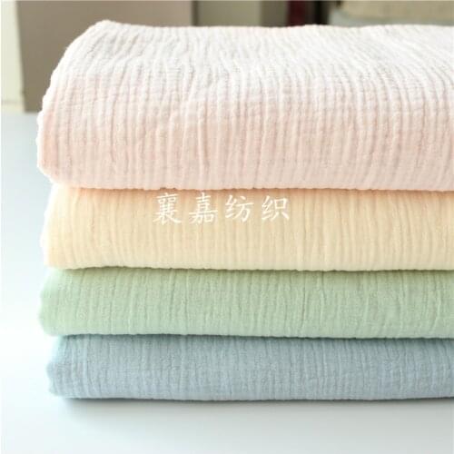 Cotton and Linen Double Gauze Crepe Seersucker Baby Clothes