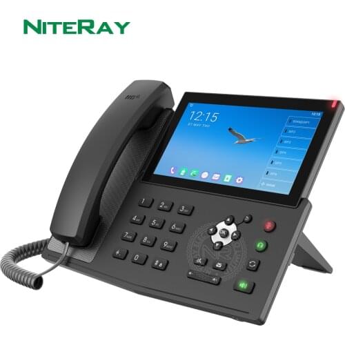 Fanvil IP Phone X7 Android Video 6 SIP Lines with Touchscreen Dual Gigabit Ports PoE