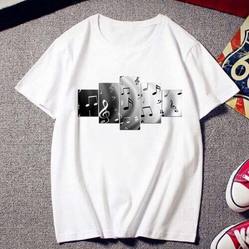 T-shirts Women Casual Cute Note Kawaii Cute Graphics Fashion Clothes Tshirt Top Lady Print Girl Tee Short sleeve T-Shirt Female