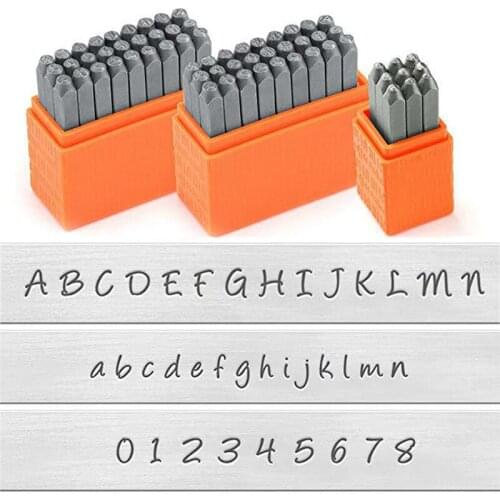 3mm Leather Jewelry Steel Stamp Handstamping Steel Leather DIY Custom LOGO Name Jewelry Tools Numbers Alphabet Puncher Set