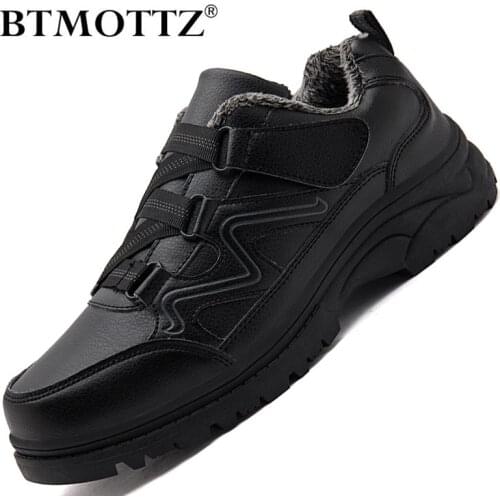 Winter Mens Casual Shoes Leather Keep Warm Platform Sneakers Men Luxury Shoes Comfortable Mens Walking Shoes Zapatillas Hombre