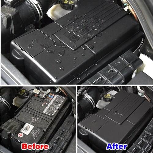 For Volkswagen VW Golf MK7 2015-2019 Car Engine Battery Protection Cap Dustproof Cover Positive Negative Anode Rustproof Shell