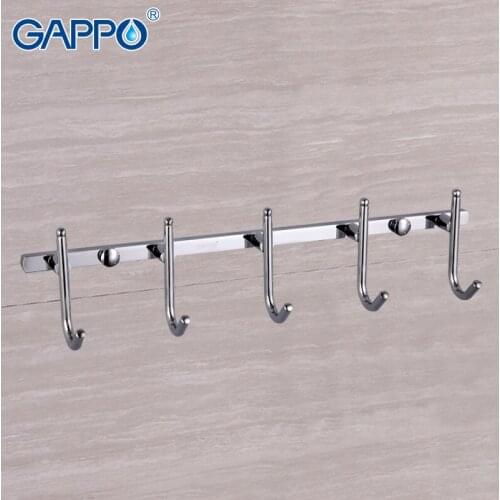 GAPPO Robe Hooks zircalloy clothes hook bathroom towel hook towel hanger Wall Mount Bath Hardware set