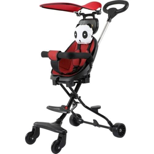 Lightweight Baby Stroller Reversible Baby Stroller with Umbrella Sunshade Travel Baby Pram Infant Baby Wheelchair Trolley 6M-4Y