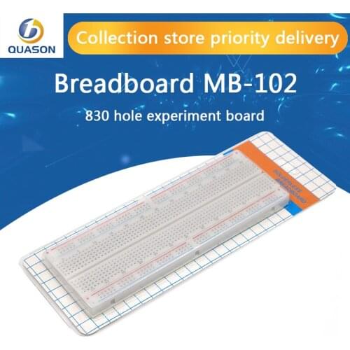 SHIPPING 1pcs Breadboard 830 Point PCB Board MB-102 MB102 Test Develop DIY kit nodemcu raspberri pi 2 lcd High Frequency