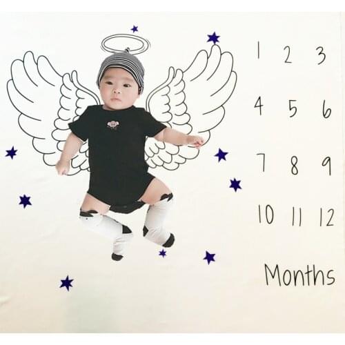 Cute Multifunction Baby Play Mats Infant Milestone Photo Background Blankets Nordic BeBe Room Decor Photo Props