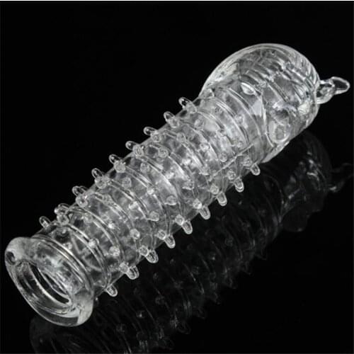 Reusable Delay Condom Impotence Contraceptive pharaoh Head mummy Extension Sleeve Sex toys men Dotted dildo Sleeve Cock ring