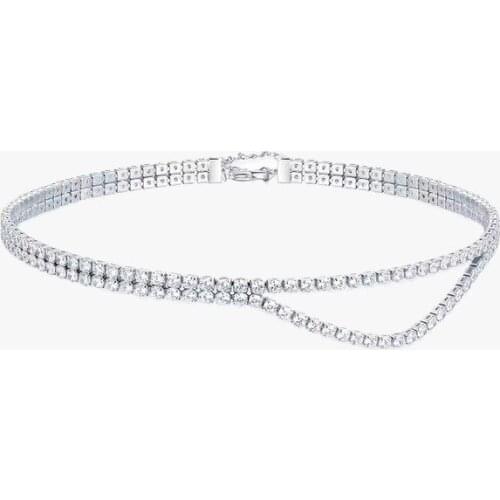 Sparkle dislocation double row sparkle Choker Necklace jewelry fashionable