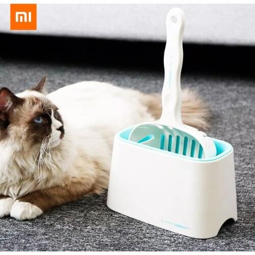 New Xiaomi Pet supplies cat litter scoop set white thickened base of cat litter scoop is convenient for storage anti-skidding