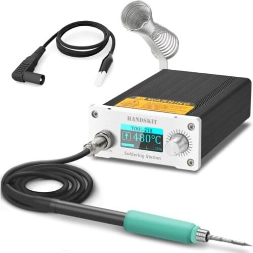 STC 245 Solder Station 1 Second Fast Heating 12V/10A OLED 1.3 Display Adjustable Temperature Sleep-Time Welding Iron Tips