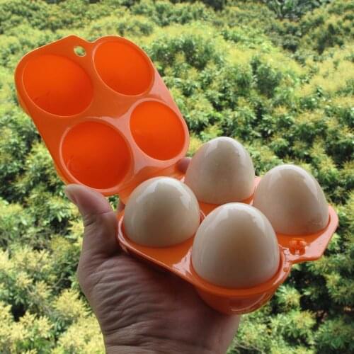 Outdoor Picnic Anti-collision Portable Egg Storage Box Container Hiking Outdoor Camping Carrier 2/4/6/12 Egg Case Tray