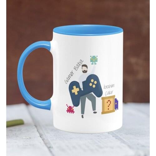 Personalized Fathers Day Themed Blue Mug Cup 23-319M