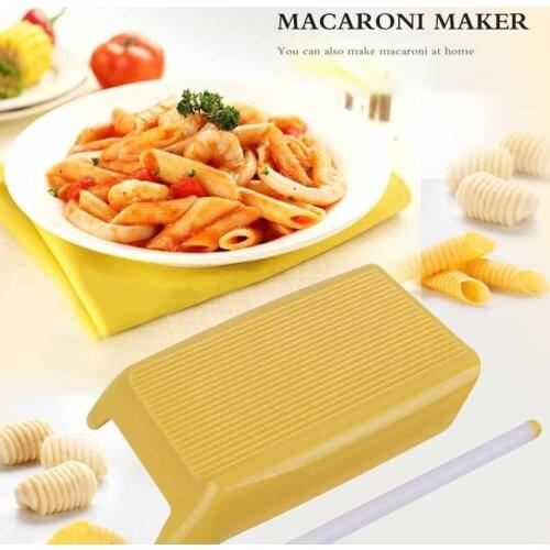 Plastic Pasta Machine Macaroni Board Spaghetti Pasta Gnocchi Maker Cutter Rolling Pin Kitchen Tool Baby Food Supplement Molds