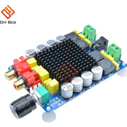 TDA7498 Digital Audio Amplifier Board DC 24V 2*100W High Power Dual-Channel class d amplifier board diy kit volume control